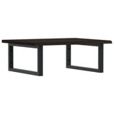 ZNTS Basin Shelf Wall Mounted Steel and Solid Wood Oak 3302617