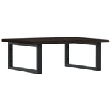 Basin Shelf Wall Mounted Steel and Solid Wood Oak 3302617