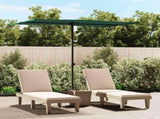 Garden Parasol with Aluminium Pole 2x1,5 m Green 47336