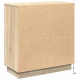 LED Sideboard Sonoma Oak 71 x 34.5 x 75 cm Engineered Wood 869652