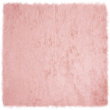 Faux Sheepskin Rug TAFALLA Pink 200 x 200 cm Polyester 42021555