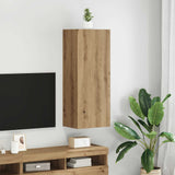 TV Wall Cabinet Artisan Oak 40.5 x 30 x 102 cm Engineered Wood 882940