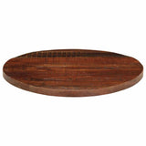 Table Top 90x2.5 cm Round Solid Wood Reclaimed 370044