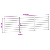 Fence Panel 3 pcs WPC and Aluminium Brown 3429458