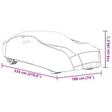 Car Cover for Sedan Hail Protection Full XL Grey and Silver 4008946
