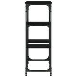 ZNTS Console Table Black 89.5x28x76 cm Engineered Wood 833383