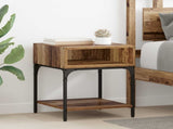 Bedside Table 2 pcs Old Wood 40 x 40 x 50 cm Engineered Wood 881813