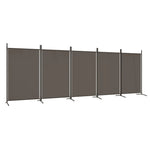 ZNTS 5-Panel Room Divider Anthracite 433x180 cm Fabric 350268