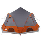 Dome Tent 4-Person with Roof Grey and Orange 505 x 450 x 248 cm 42004022