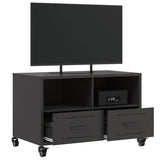 TV Cabinet Black 68x39x43.5 cm Steel 846698