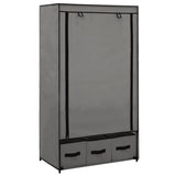 Wardrobe Grey 87x49x159 cm Fabric 282460