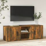 TV Cabinet Smoked Oak 100x31.5x35 cm Engineered Wood 819433