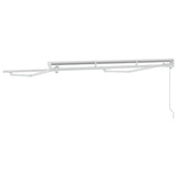 Awning Frame Manual Adjustable White 2.5 x 2 m Steel 42002522
