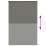 Roller Blind Blackout Grey 155x230 cm Fabric Width 151.6 cm Polyester 4011217