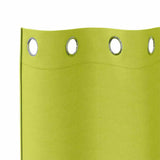 Blackout Curtains with Rings 2 pcs Green 225 x 140 cm Polyester 4107390
