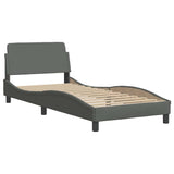 Bed with Mattress "Dover" Dark Grey Single Fabric 3208485