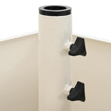 Parasol Base with Planter White 45 x 45 x 45 cm Steel 42010369