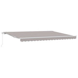 Retractable Awning Light grey 450 x 350 x 165 cm 3331145