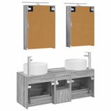 Bathroom Furniture Set 5 pcs Grey Sonoma 3407076
