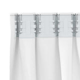 Blackout Curtains with Rings 2 pcs Bright White 260 x 140 cm 4107497