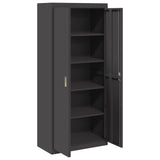 Storage Cabinet Black 80 x 40 x180 cm Steel 3406184