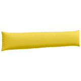 Sofa Pillows 2 pcs Light Yellow 200 x 40 cm Fabric 42013877