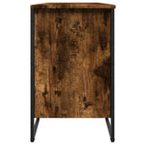 Shoe Cabinet Smoked Oak 90x38x61.5 cm Engineered Wood 848646