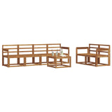 Outdoor Sofa Set 7 pcs Natural 3366032