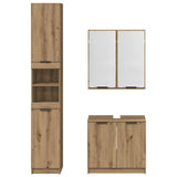 Bathroom Cabinet Set 3 pcs Artisan Oak Engineered Wood 3415883