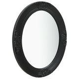 ZNTS Wall Mirror Baroque Style 50x60 cm Black 320351