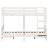 Bunk Bed without Mattress 90x200/120x200 cm White Solid Wood 3207186