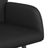 2 Seater Sofa with Metal Legs 2-Seater Black Faux Leather 42051014