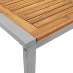 Garden Dining Table Grey 160 x 80 x 75 cm 4010603