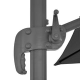 Garden Parasol with Portable Base Anthracite 276347