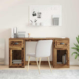 Desk with Cabinet Old Wood Engineered Wood 154.5 x 50 x 75 cm 3402677