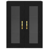 Wall Cabinet Black Oak 69.5 x 34 x 90 cm Engineered Wood 862164