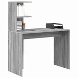 Desk with Shelf Grey Sonoma 102 x 50 x 124 cm Engineered Wood 869359