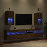 Wall-mounted TV Cabinets 2 pcs Artisan Oak 30.5 x 30 x 60 cm 882945