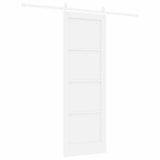 Sliding Door White 73.5 x 211 cm Solid Pine Wood 3333245