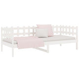 Day Bed without Mattress White 80x200 cm Solid Wood Pine 820752