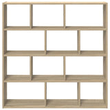 ZNTS Wall Cube Shelf 12 Compartments Sonoma Oak Engineered Wood 860006