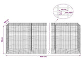 Gabion with 5 mm Wire and 5x10 cm Mesh 900x100x150 cm 3464868