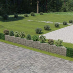 ZNTS Gabion Wall Galvanised Steel 630x30x50 cm 143574