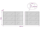 Gabion with 3.5 mm Wire and 5x5 cm Mesh 1200x10x150 cm 3462090