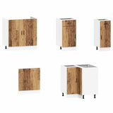 11 Piece Kitchen Cabinet Set "Porto" Old Wood Engineered Wood 3314969