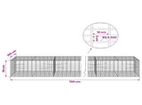 Gabion with 3.5 mm Wire and 5x10 cm Mesh 700x100x50 cm 3462896