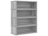 CD Storage Rack 4 pcs Grey Sonoma 40 x 17 x 17 cm 8012723