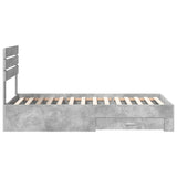 Bed Frame with Drawer with Headboard Manual Engineered Wood 3411694
