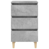 Bed Cabinet Set of 2 Concrete grey 805896