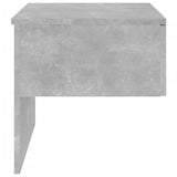 Wall-mounted Bedside Cabinets 2 pcs Concrete Grey 810944